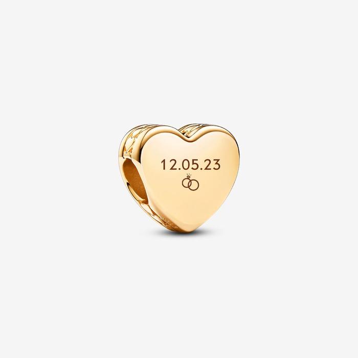 Charm Cuore da incidere