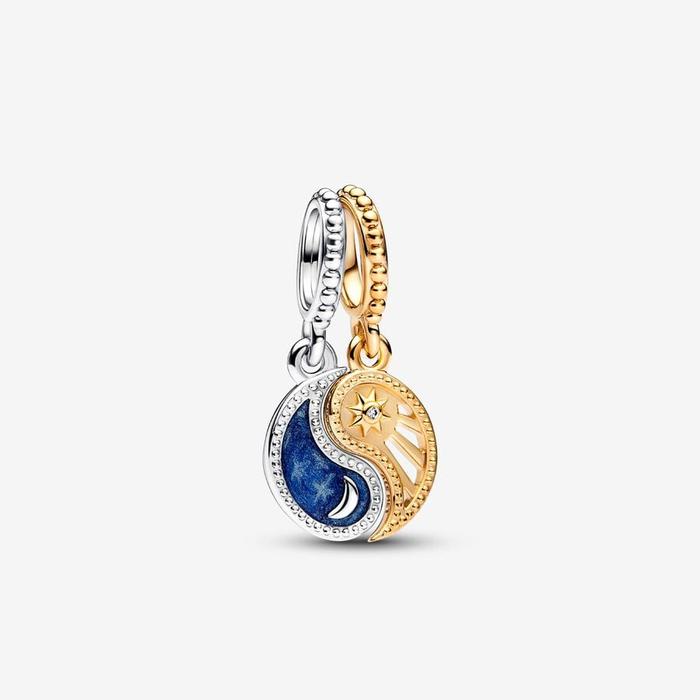 Sun and Moon Pendant Charm Divisible