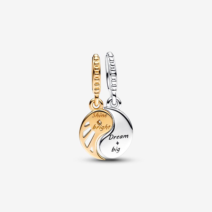 Sun and Moon Pendant Charm Divisible