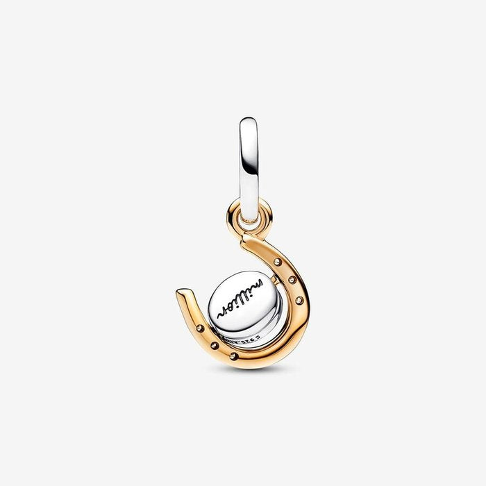 Rotating Horseshoe Pendant Charm