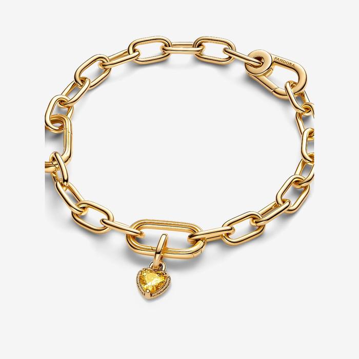 Charm Mini Pendente Gold Chakra Heart Pandora ME