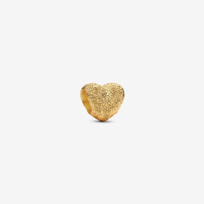 Mini Charm Cuore effetto diamantato