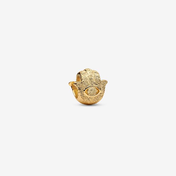 Mini Charm Mano di Fatima effetto diamantato