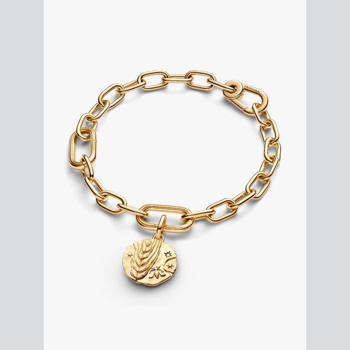 Charm Medallion Spiga di Grano "Virtus Vera Prosperitas"