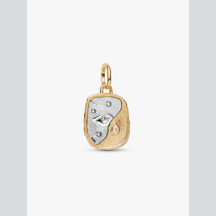 Charm Medallion Occhio "Nosce Te Ipsum"