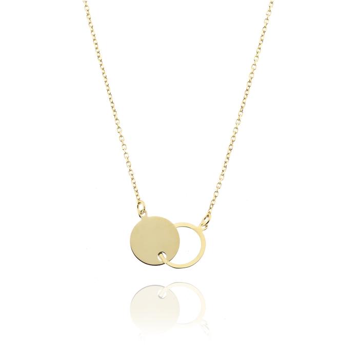 Real Gold Circle Necklace