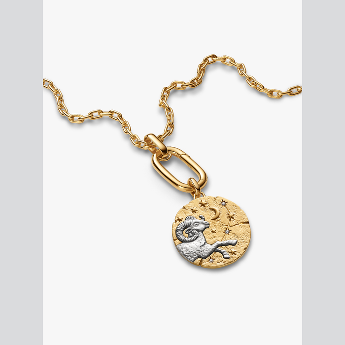 Charm Medallion XL Ariete "Acta Non Verba"