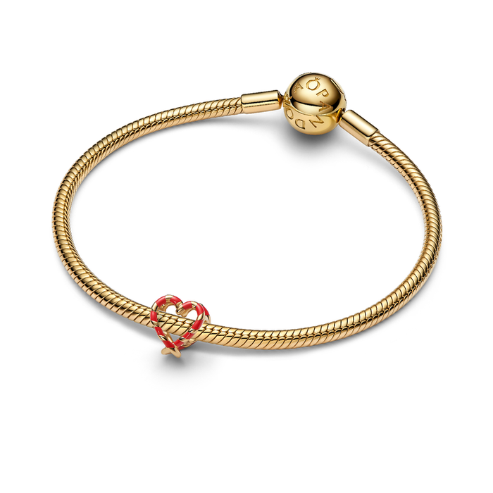 Charm Openwork Cuore di Bastoncini di Zucchero