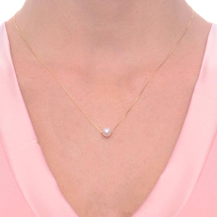 Real Gold Pearl Necklace