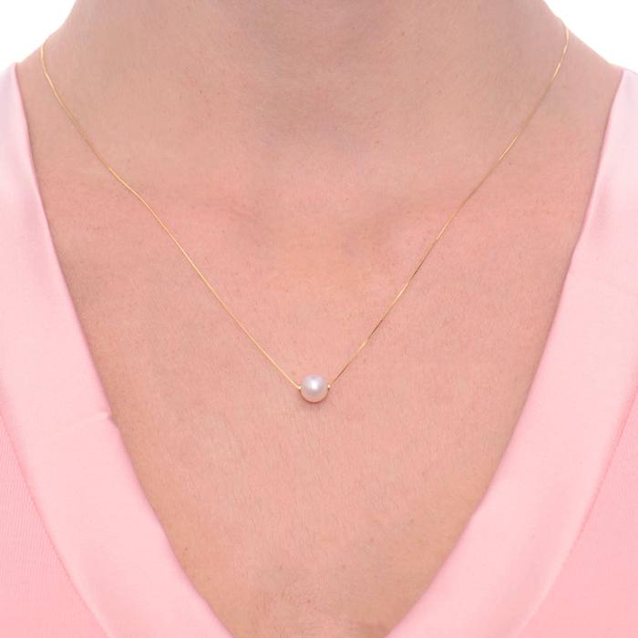 Real Gold Pearl Necklace