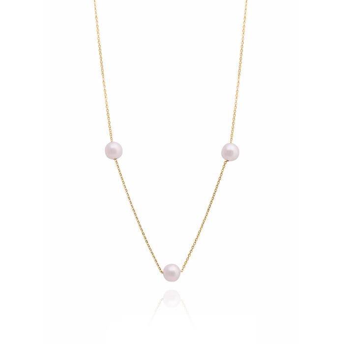 Real Gold Pearl Necklace