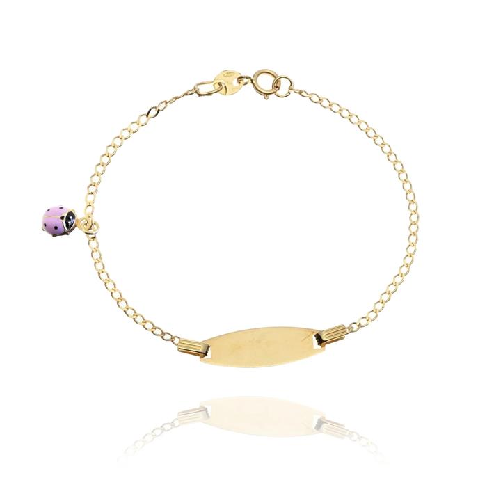 Bracciale Girl Coccinella d'Oro Vero