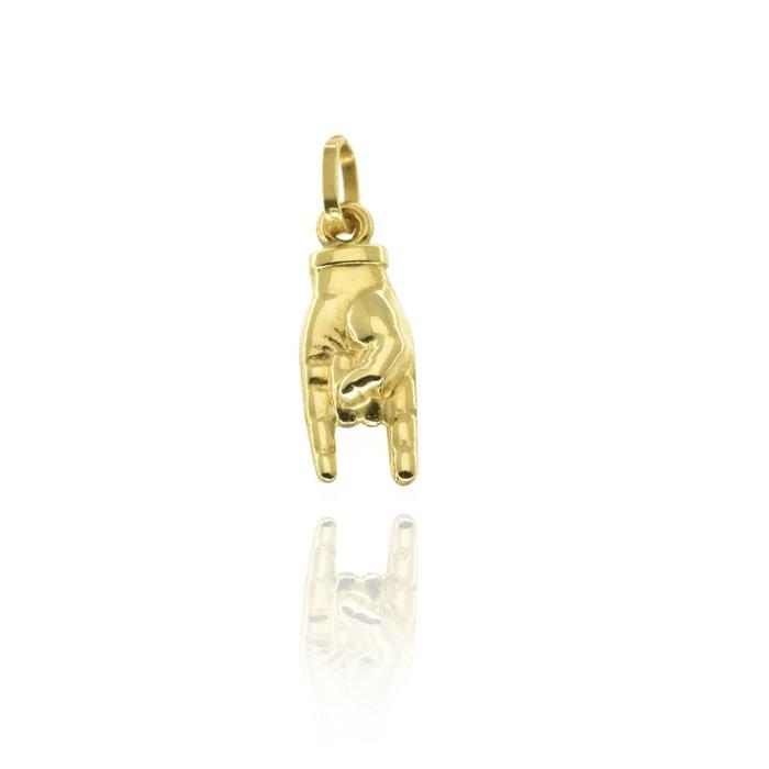 Pendentif porte-bonheur en or véritable