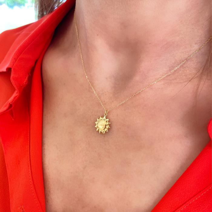 True Gold Sun Necklace