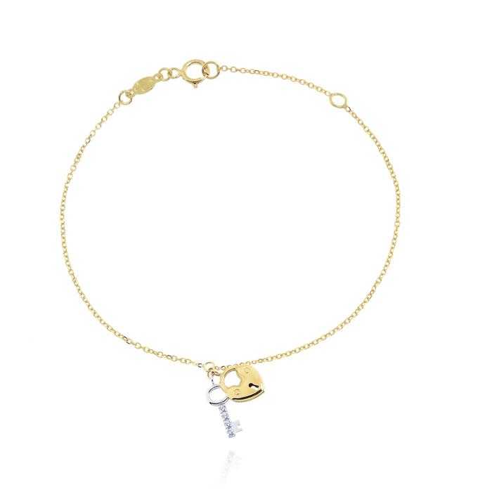Real Gold Heart Bracelet