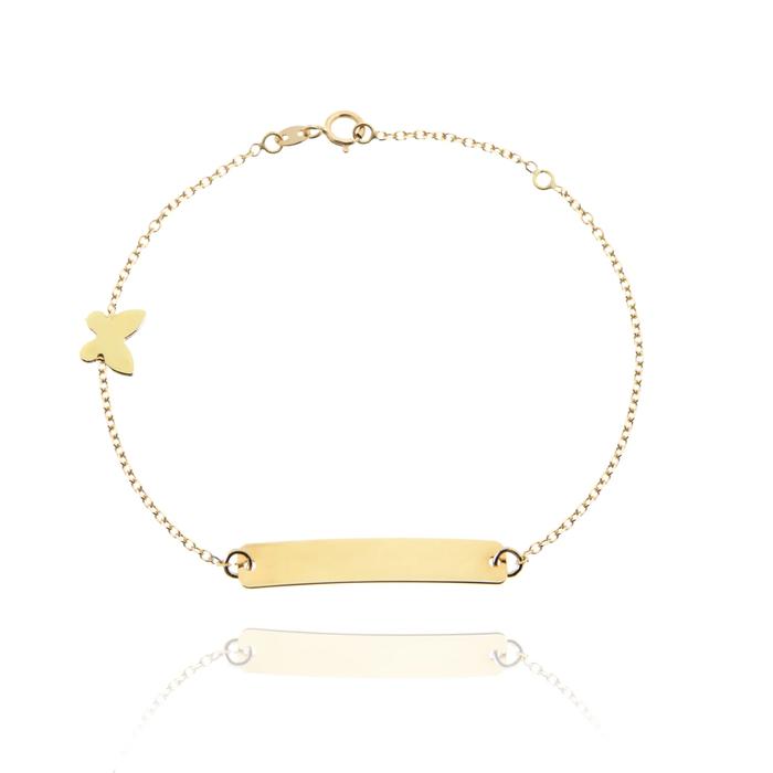 Bracciale Farfalla d'Oro Vero