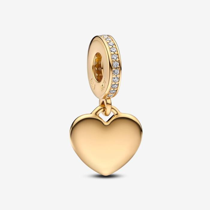 Pendentif Charm Coeur à graver