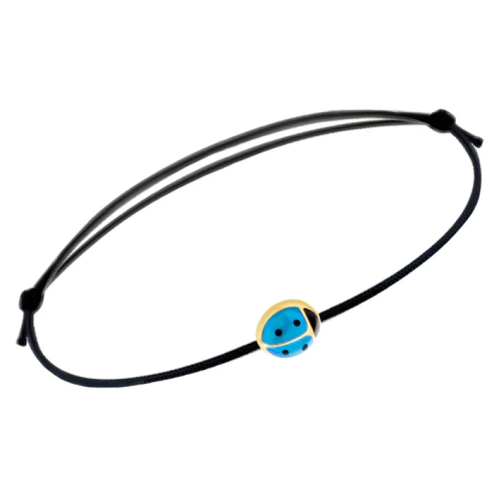 Real Gold Ladybug Bracelet