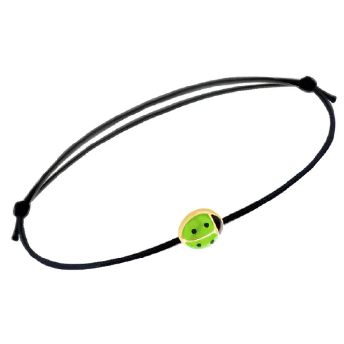 Real Gold Ladybug Bracelet