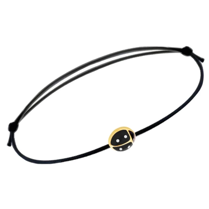 Real Gold Ladybug Bracelet