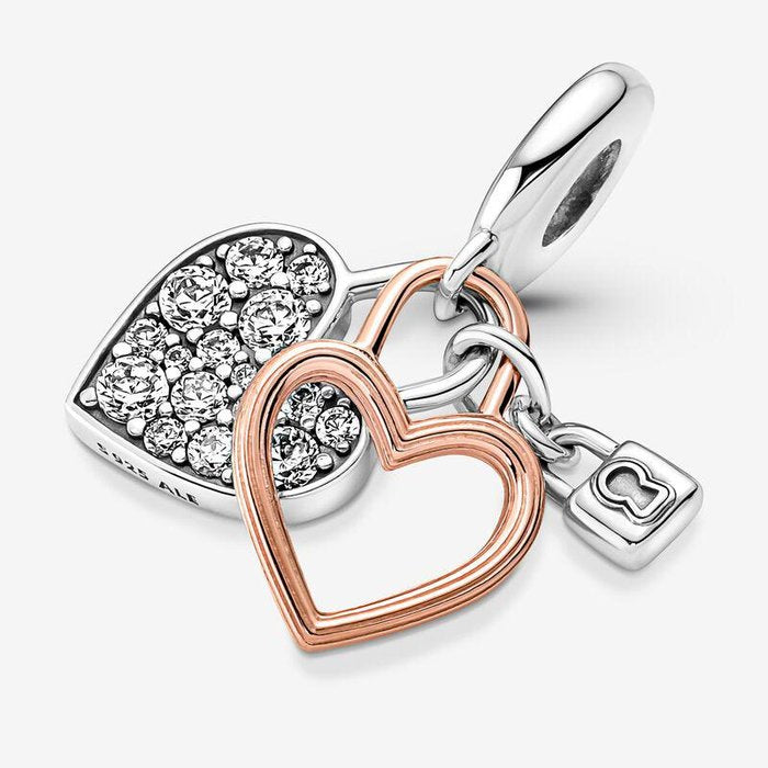Padlock Pendant Charm "Together Always"