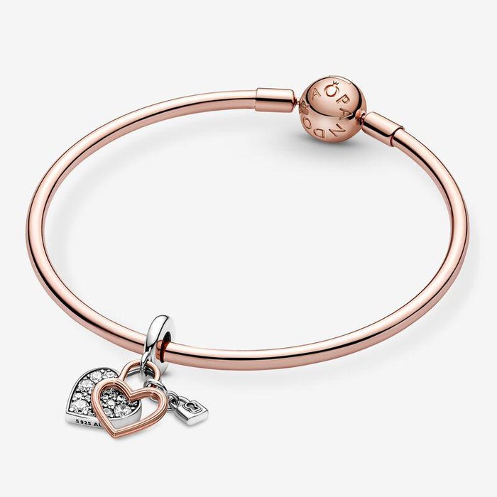 Padlock Pendant Charm "Together Always"