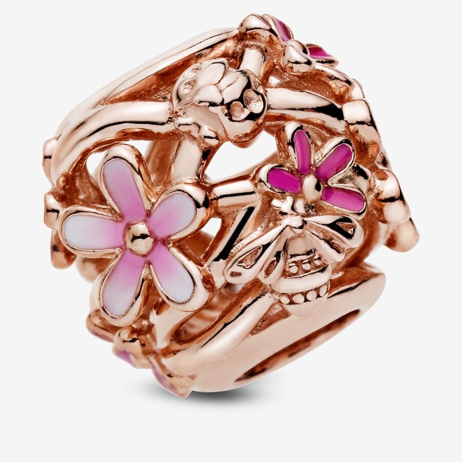 Charm Openwork Margherita Rosa