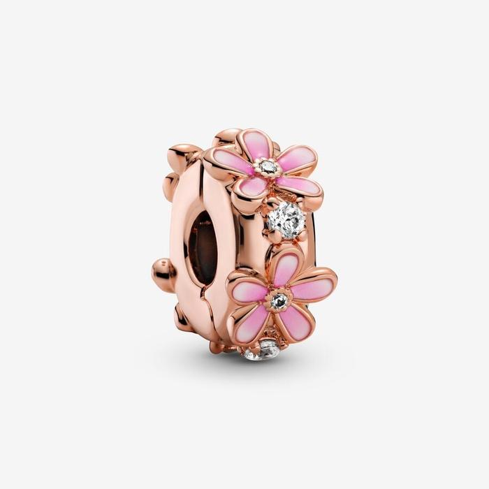 Charm Clip Margherita rosa