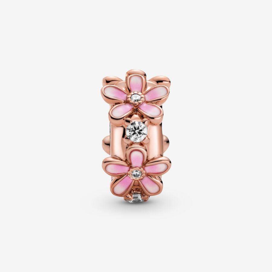 Charm Clip Margherita rosa