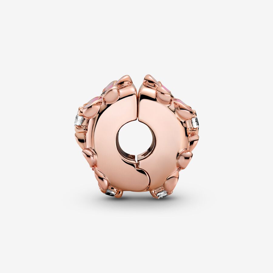 Charm Clip Margherita rosa
