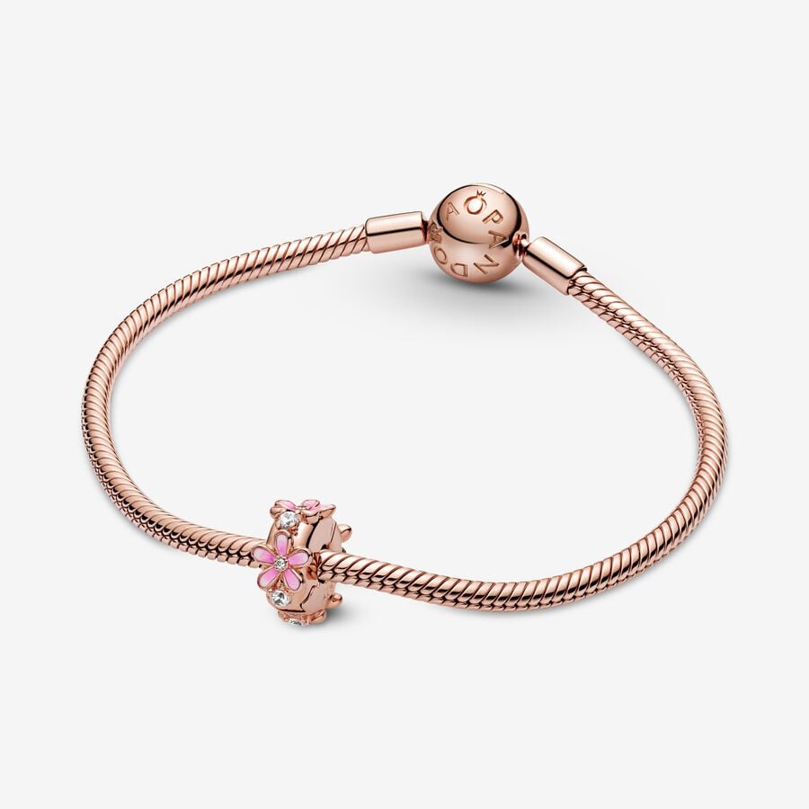 Charm Clip Margherita rosa