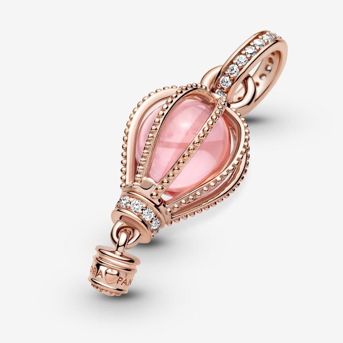 Charm Pendente Mongolfiera Rosa