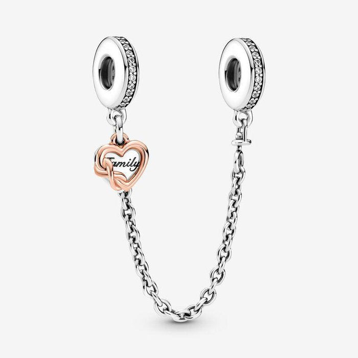 Charm Safety Chain Family in Heart