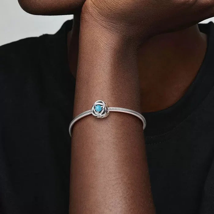 Charm Eternal Circle Turquoise December