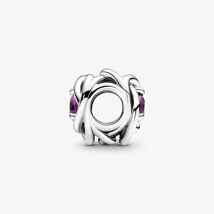 Charm Eternal Circle Purple February