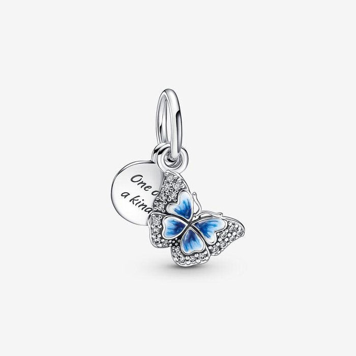 Blue Butterfly Pendant Charm