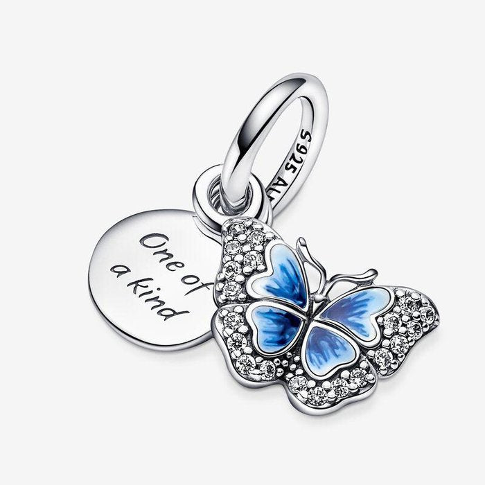 Blue Butterfly Pendant Charm