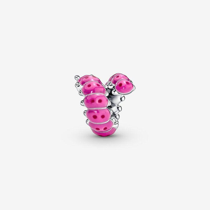 Pink Caterpillar Charm