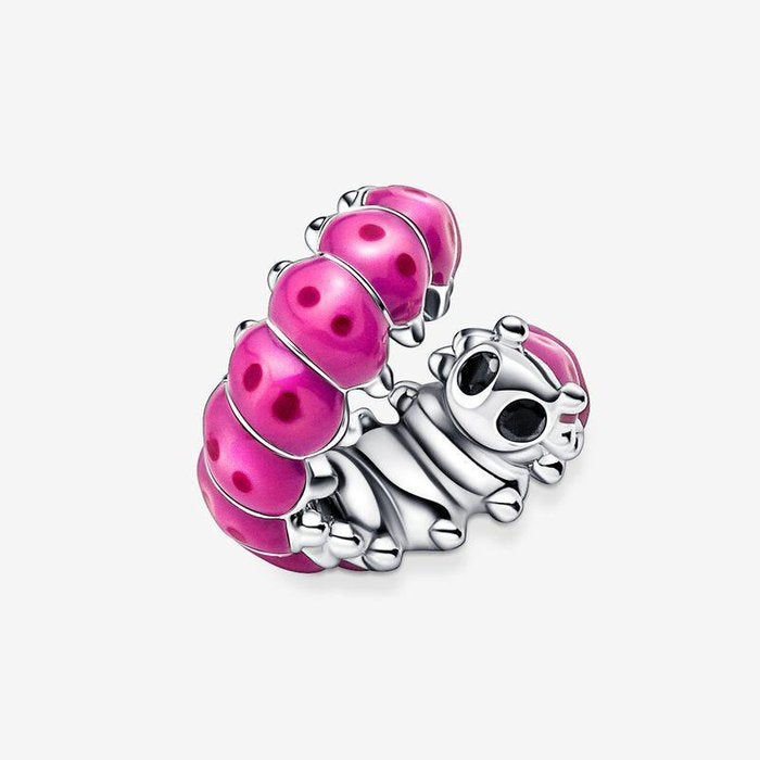 Pink Caterpillar Charm