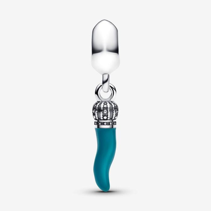 Pendentif porte-bonheur en corne turquoise