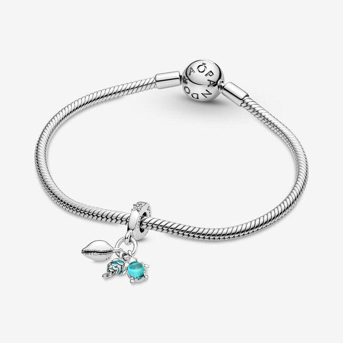 Pendentif Charm Petit Poisson, Tortue de Mer et Coquillage