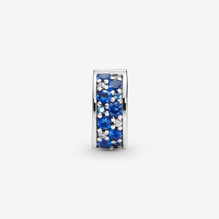 Clip mosaïque bleue