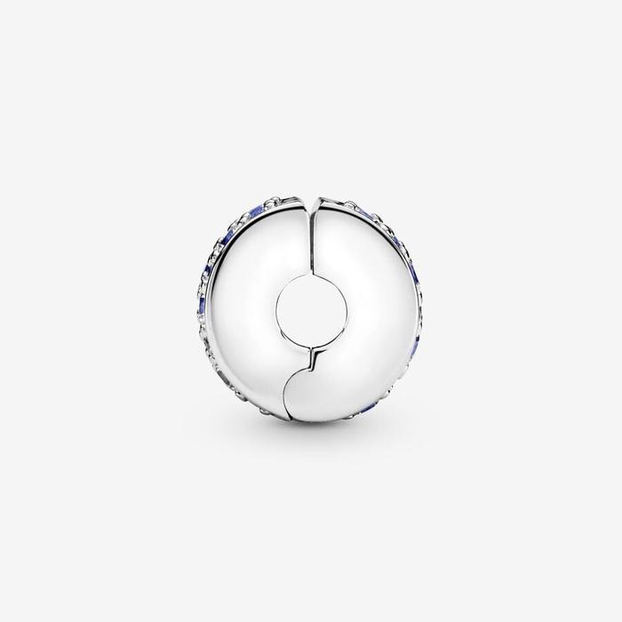 Clip mosaïque bleue