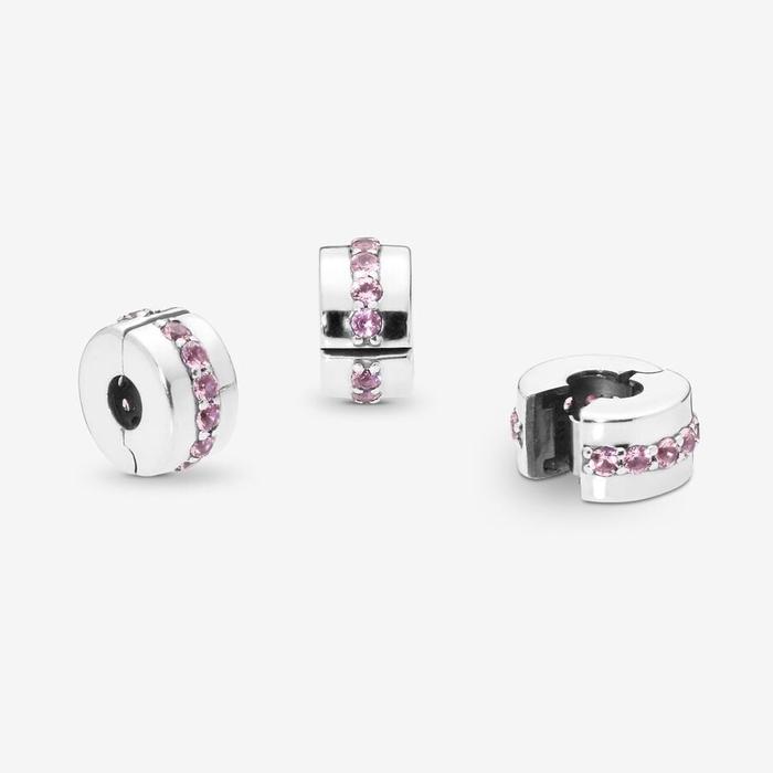 Charm Clip Sentiero Luminoso Rosa