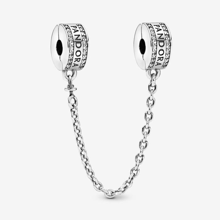Charm Safety Chain with Logo
