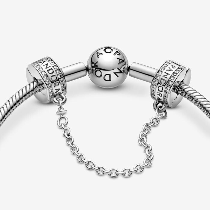 Charm Safety Chain with Logo