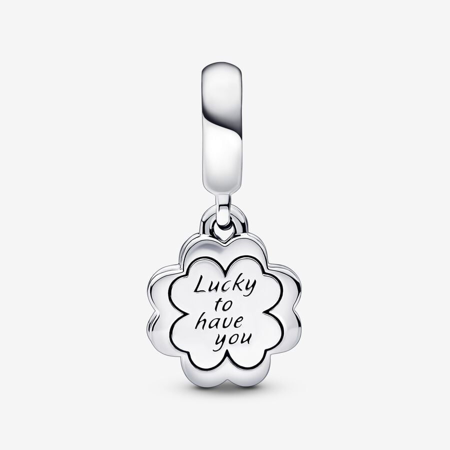 Friendship Four Leaf Clover Pendant Charm