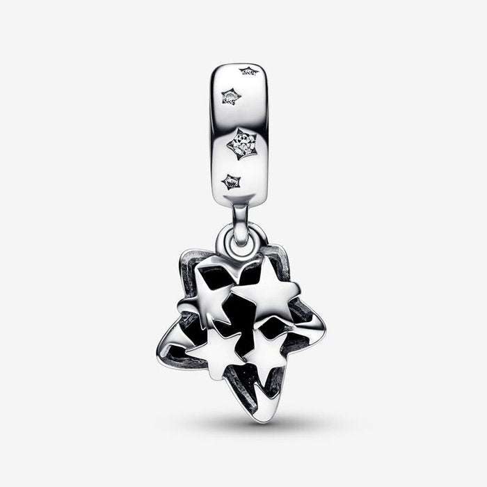 Murano Glass Blue Star Pendant Charm