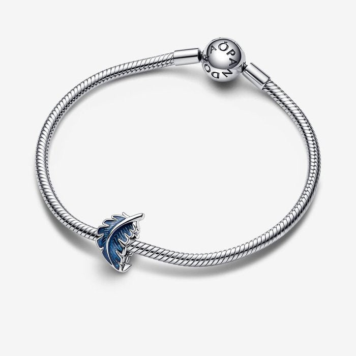 Blue Feather Charm