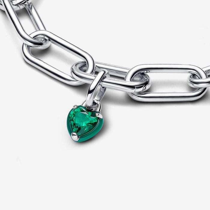 Mini pendentif charm cœur chakra vert Pandora ME